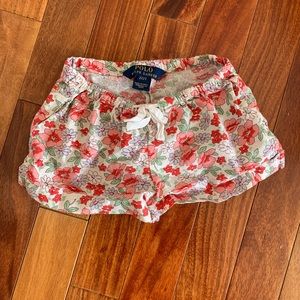 Polo floral shorts 2T